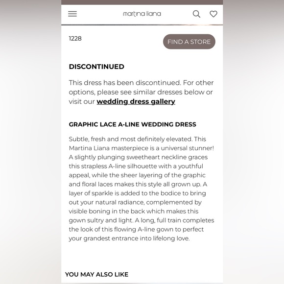 Martina Liana Wedding Dress 1228 - Picture 4 of 17